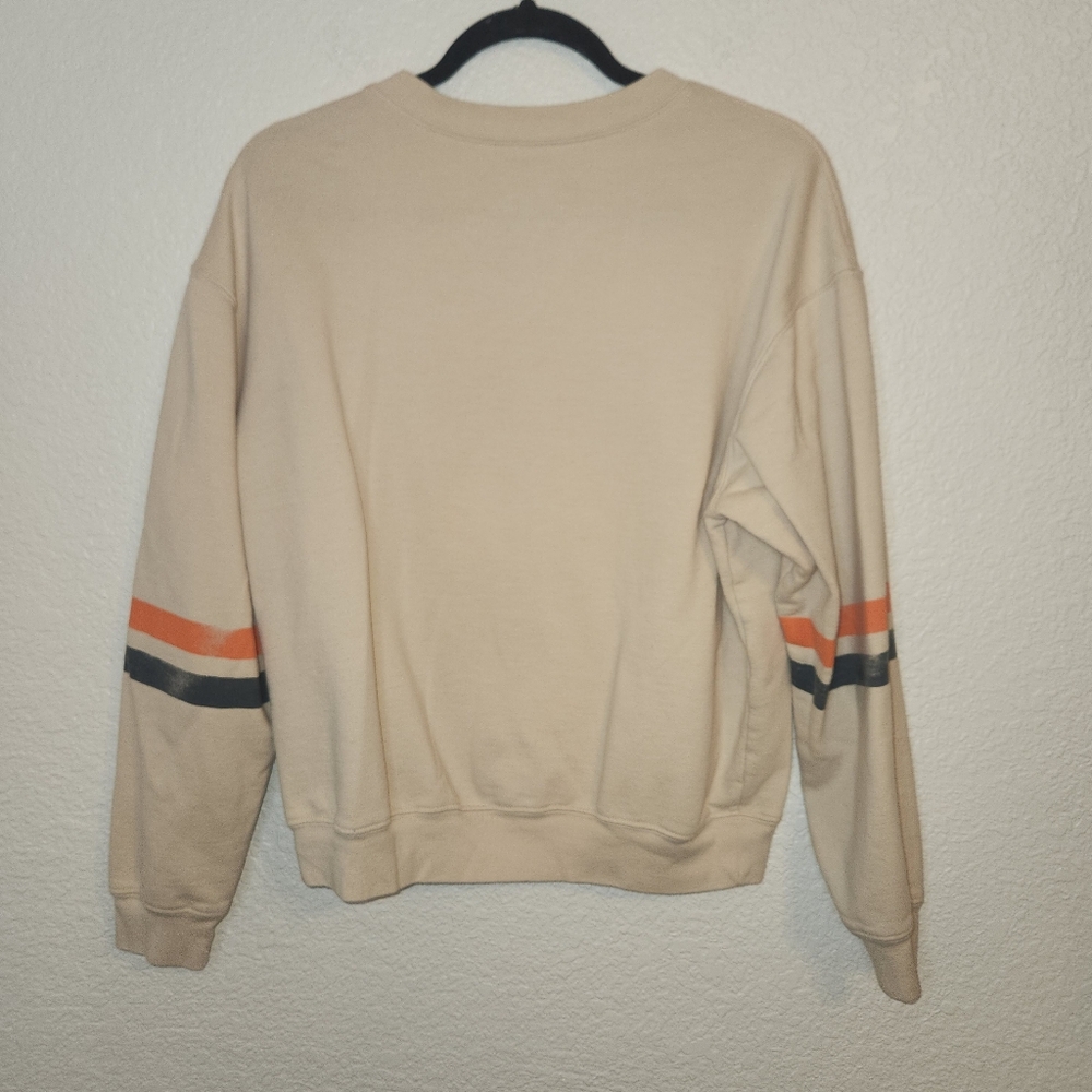 MTV Sweater Sweatshirt Medium Cream S Small Long Sleeve Graphic Music Television - Picture 7 of 10